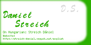 daniel streich business card
